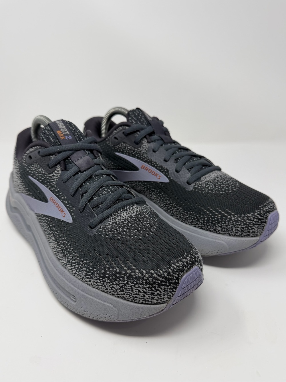 Brooks Ghost 2 Women's Charcoal and Lavender Running Sneakers Sz.9